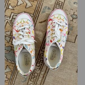 Vintage Colorful Coach Barrett Sneakers - Size 8.5